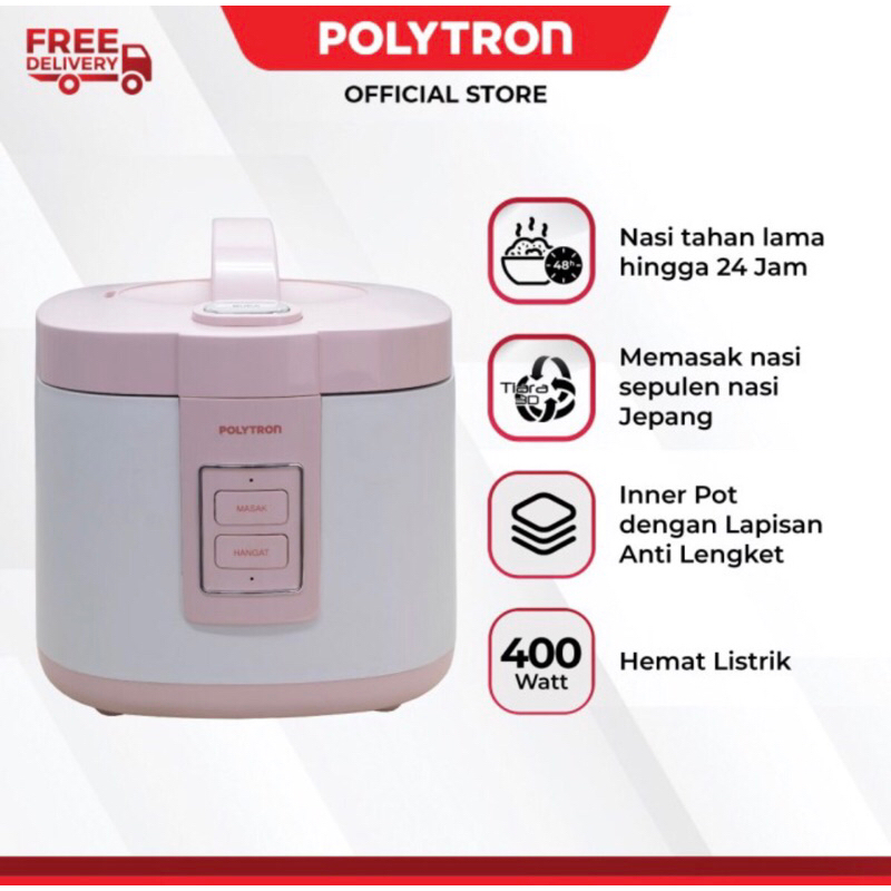 Polytron Rice cooker Model Korea - PRC 1202G 2 Liter