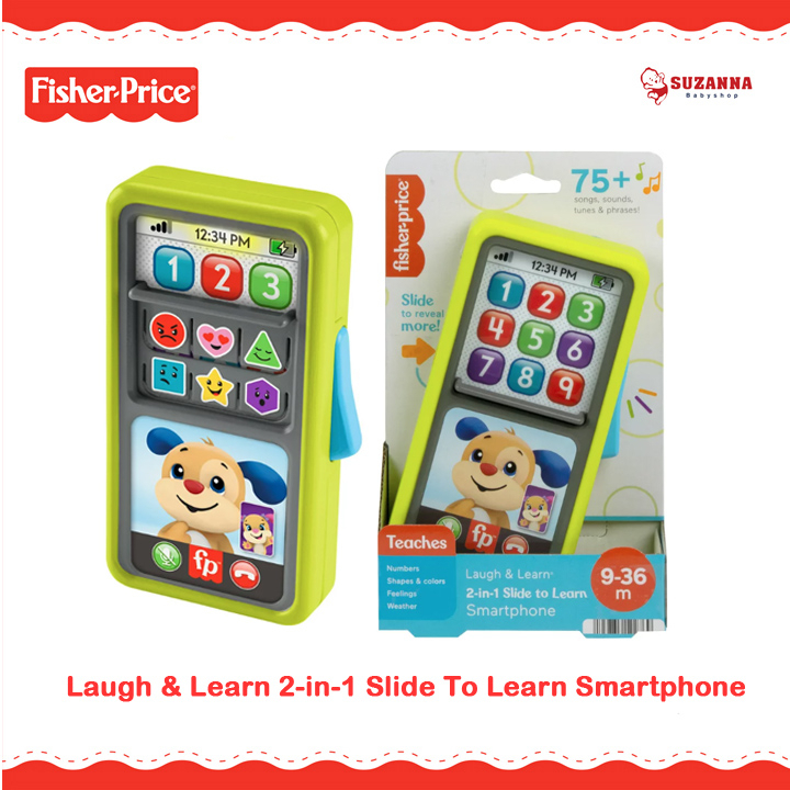Fisher Price HLY61 Laugh & Learn 2-in-1 Slide To Learn Smartphone