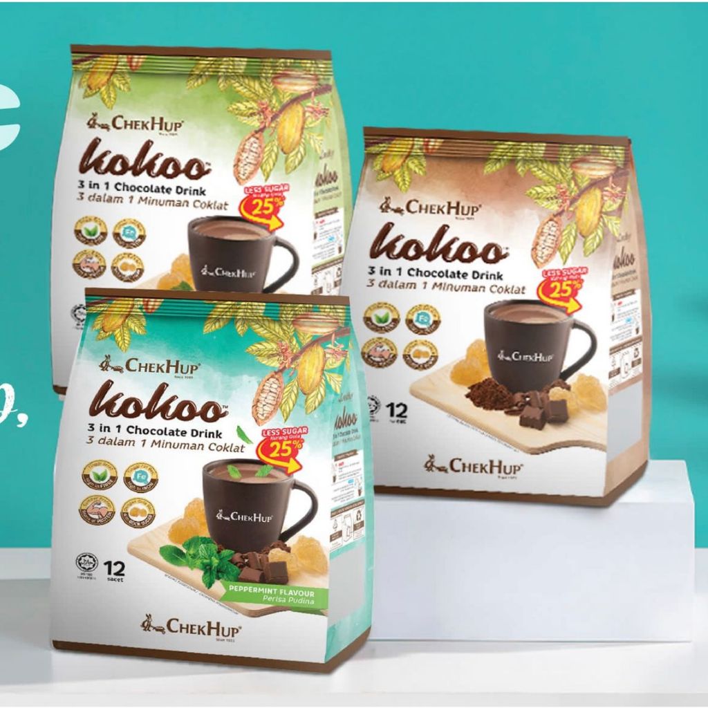 

ChekHup KOKO Varian KOKO ORIGINAL/ KOKO HAZELNUT/ KOKO PEPPERMINT FLAVOUR "NEW PACK