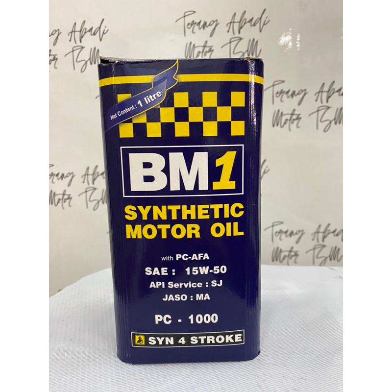 Oli BM1 1000ml (1L) 15W-50 API SJ JASO MA Original