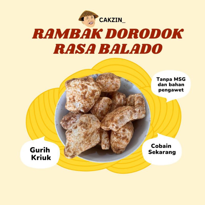 

RAMBAK DORODOK PEDAS BALADO 500 Gr