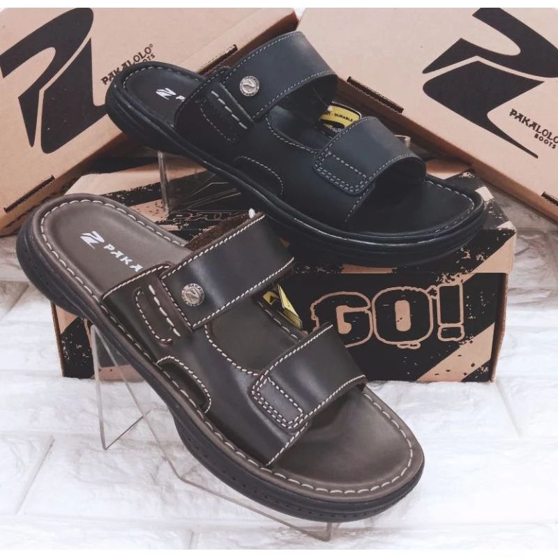 sandal pakalolo 0837 sendal kulit pria pakalolo original