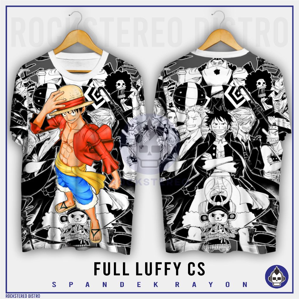 KAOS DISTRO ANIME -[ ONE PIECE / ZORO / NIKA / GEAR ]-- FULL LUFFY CS