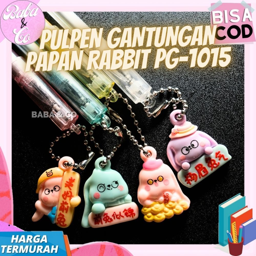 

PULPEN LUCU PEN GANTUNGAN PAPAN RABBIT PG-1015 PULPEN KELINCI PAPAN PEN GANTUNGAN GROSIR MURAH LUCU KELINCI PAPAN