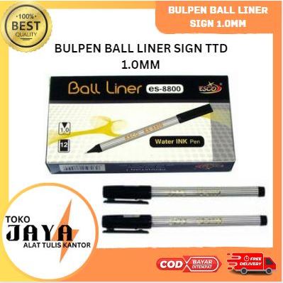 

(12pcs) Esco Bulpen Bolpoint Pulpen Ball Liner 1.0mm Pena Tanda Tangan Toko Jaya ATK Murah & Lengkap