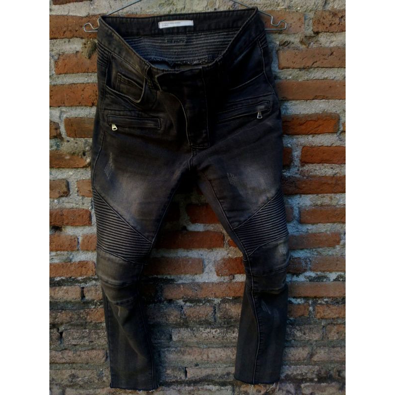 biker jeans zara