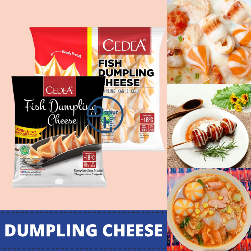 

CEDEA Fish Dumpling Cheese Keju 200 g Halal | Shabu shabu Tomyam--