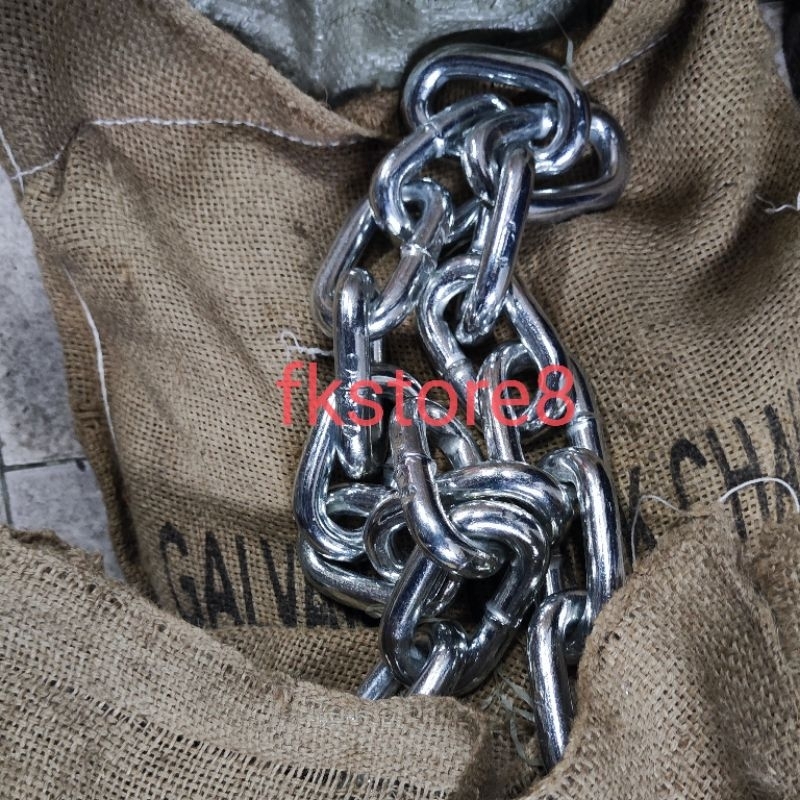 Rantai Galvanis 3/4" (19mm) / Rantai Kapal Galvanis 19 mm - Karung