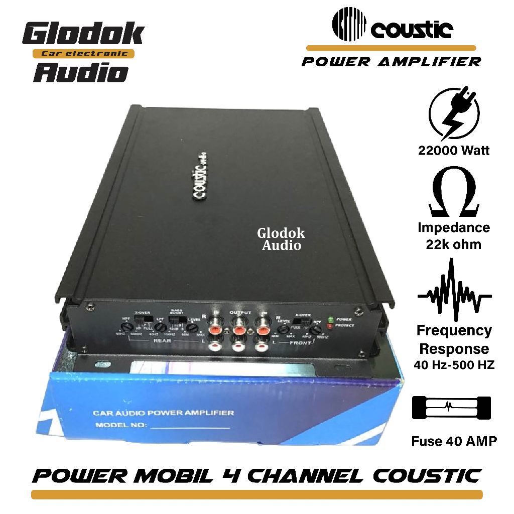 Power 4 chanel Mosfet/Amplifier Coustic Audio  mobil 4 chanel 2200 watts