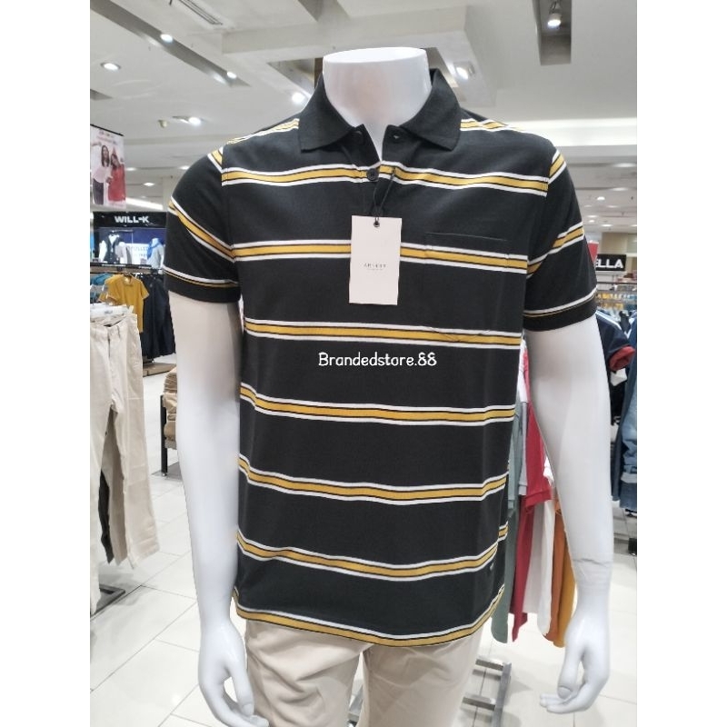 Arnett Baju Pria Polo Shirt Lengan Pendek Model Satu Original