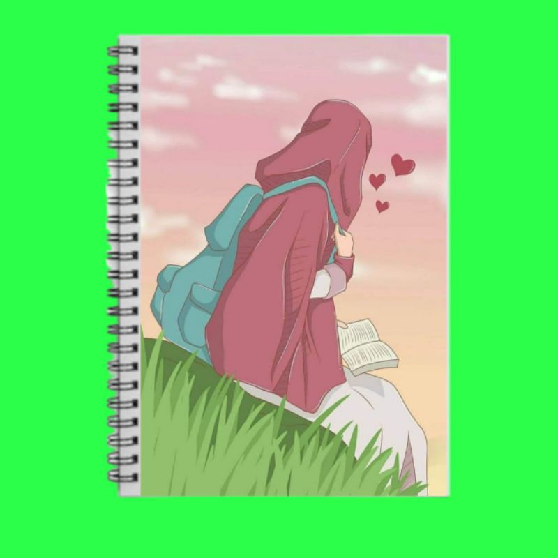 

Pocket NoteBook A6 Spiral Hijaber Muslimah