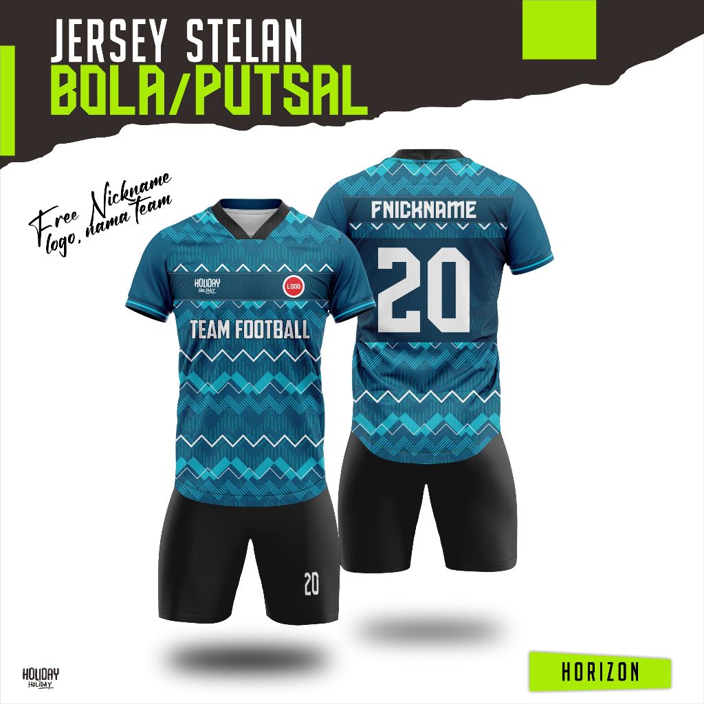 setelan jersey bola/futsal dewasa lengan pendek bisa custom