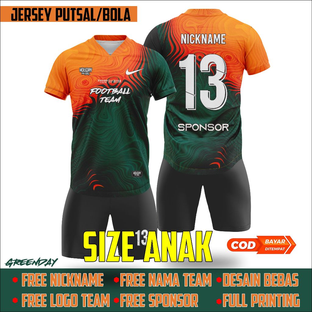 SETELAN JERSEY FUTSAL/BOLA ANAK CUSTOM
