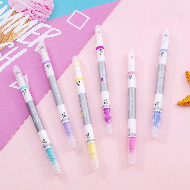 

Ay00! Highlighter Set 6 Warna High Quality (Washable/bisa dihapus)