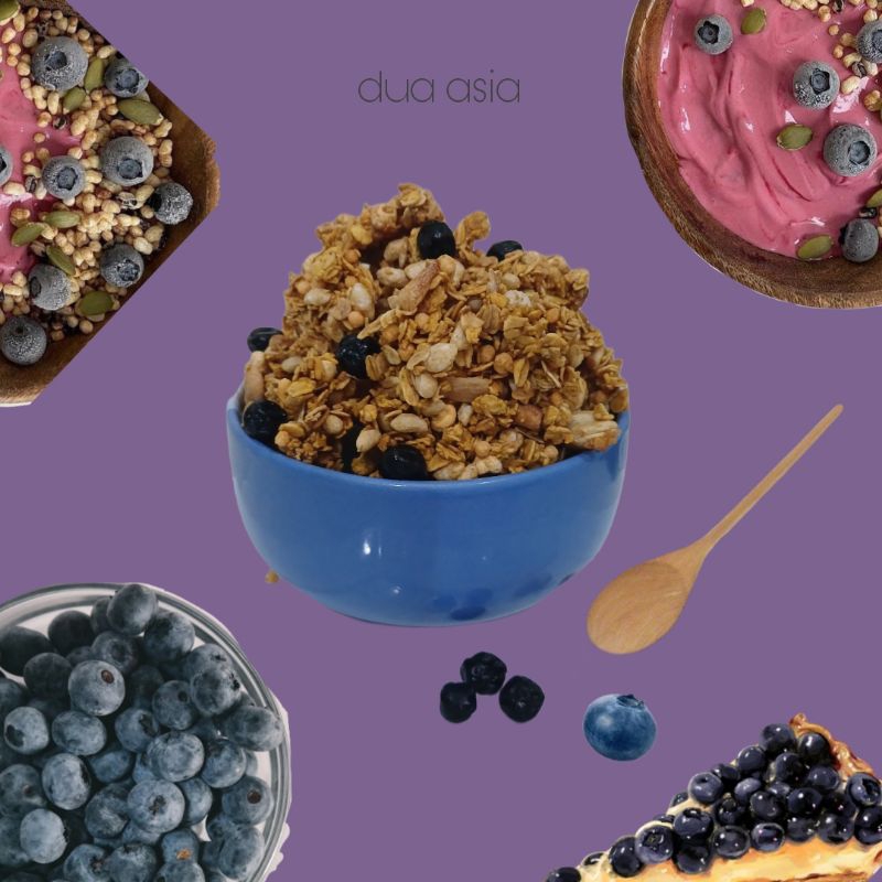 

Blueberry,Granola,,antioksidan,,sereal,menjaga sel tubuh,uk toples 400 gr