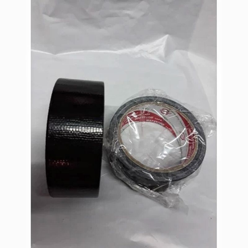 Lakban Kain 40mm x 10Yard Cloth Tape Hitam 40mmx10y