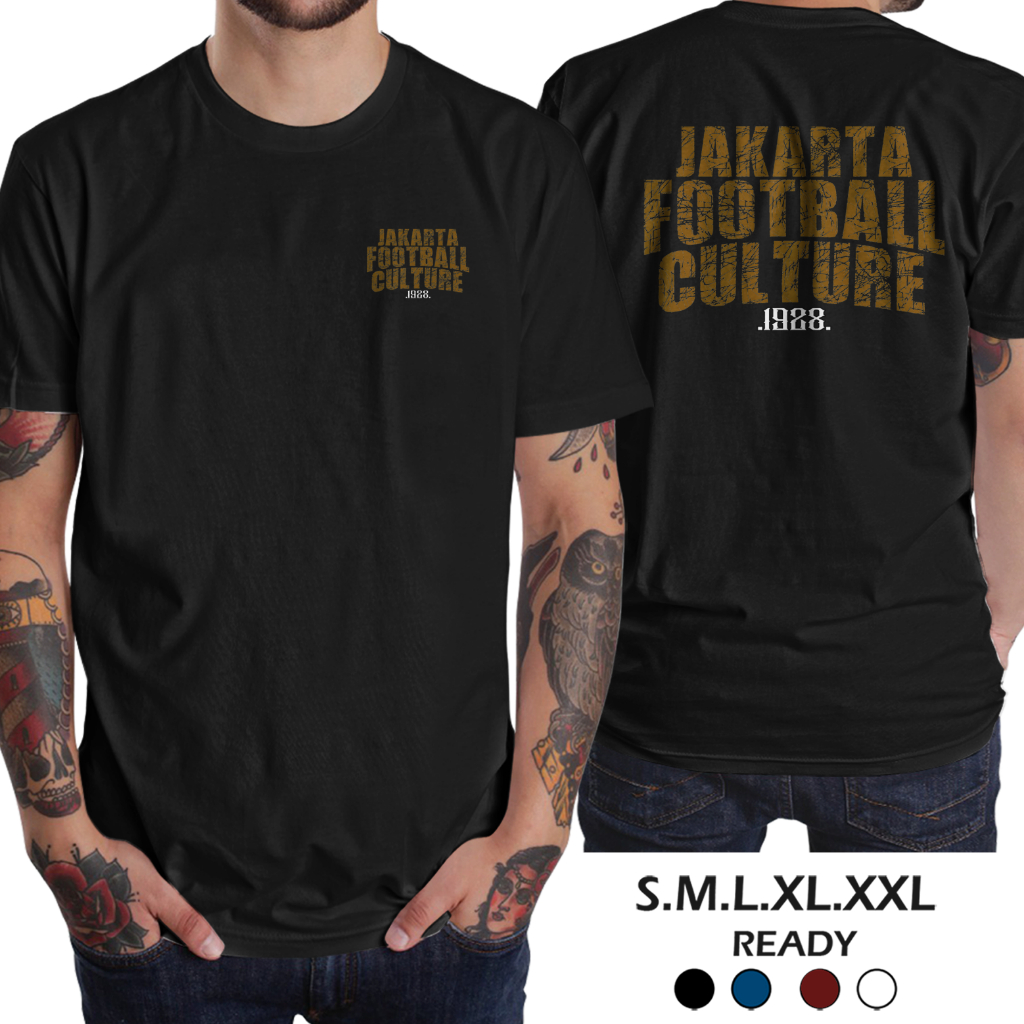 Baju Kaos Kaus Tshirt T-shirt Atasan Atribut Suporter Jersey Persija Jakarta Jakartans Football Cult
