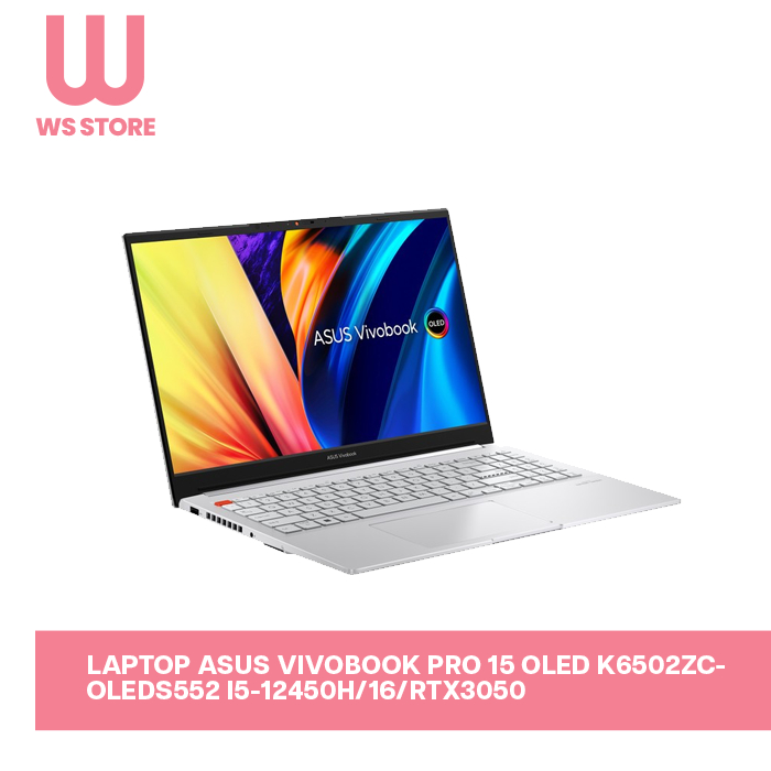 Laptop ASUS Vivobook Pro 15 OLED K6502ZC-OLEDS552 i5-12450H/16/RTX3050