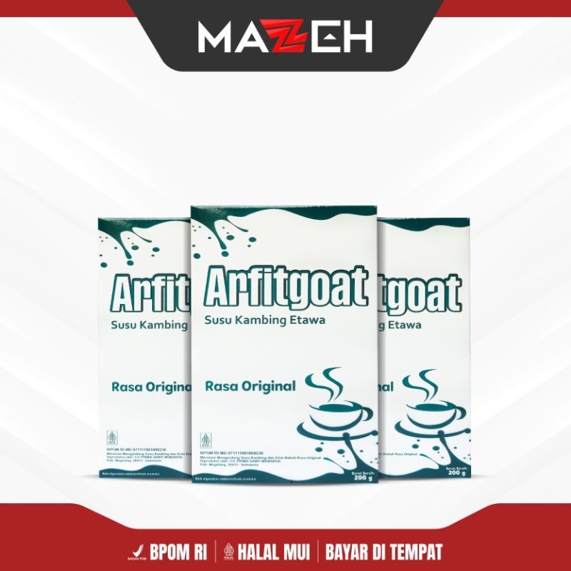 

PAKET 3 BOX Susu Arfitgoat ORIGINAL Untuk Persendia, Tulang 200gr BPOM