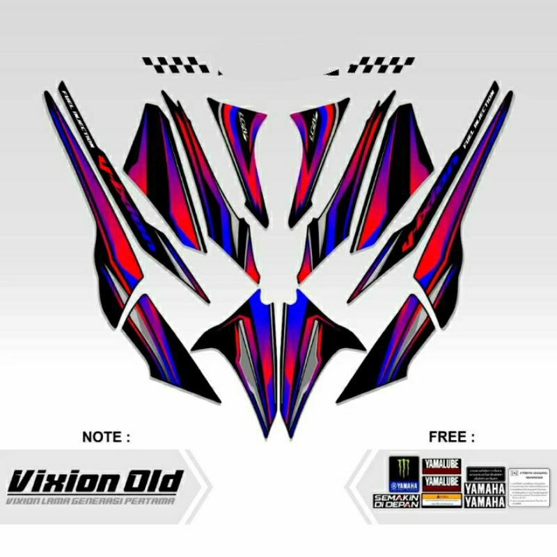 striping hologram vixion old