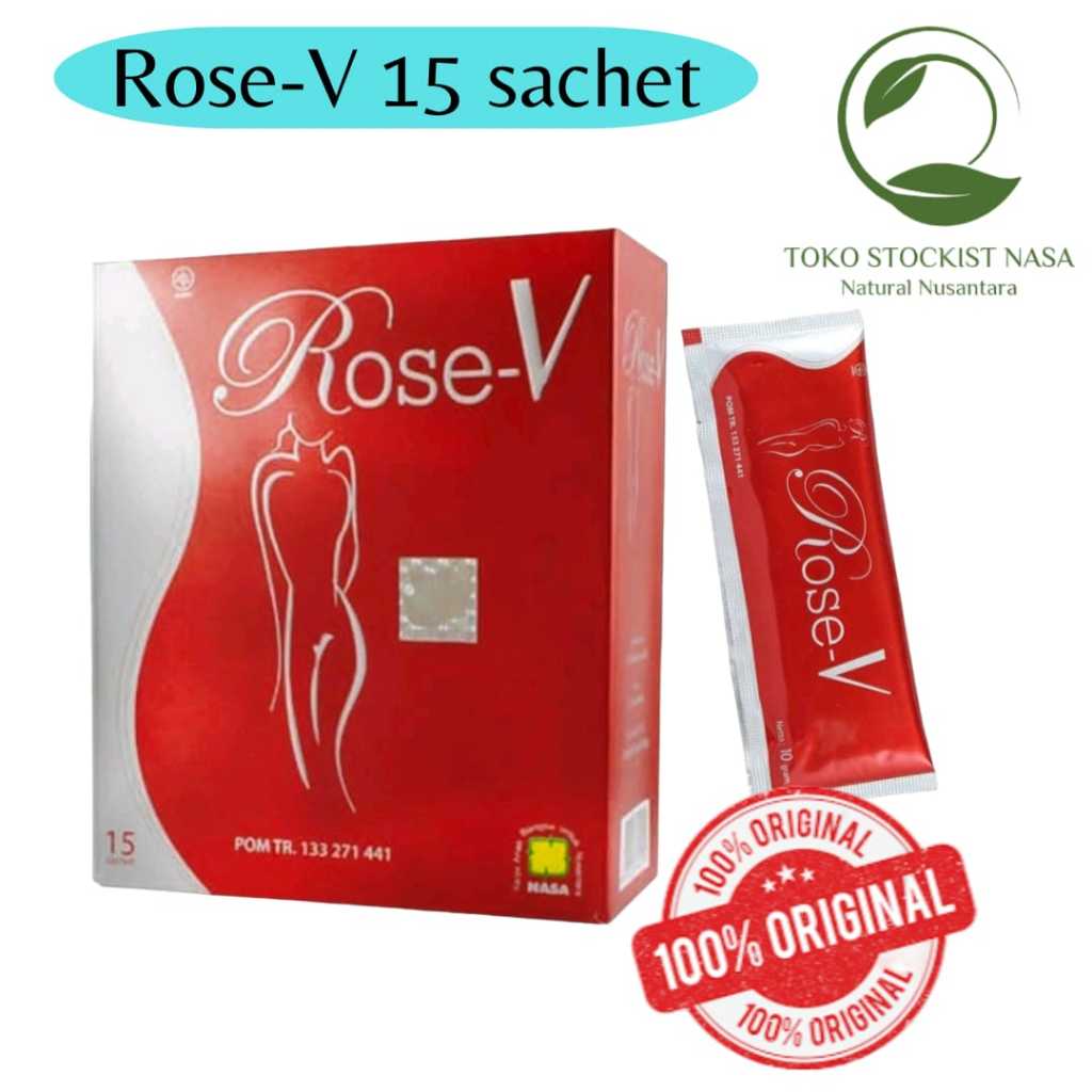Rose V Nasa Original Minuman Herbal 1 Box Obat Keputihan Pelancar Haid dan merapatkan