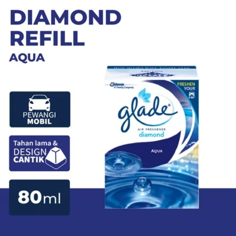 GLADE PARFUM MOBIL REFILL GLADE DIAMOND PENGHARUM GLADE CAR PERFUME