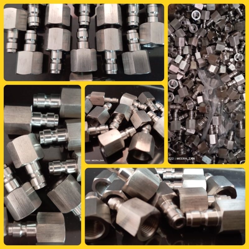 KOPLERR STAINLESS POMPA PCP, SPAREPART POMPA PCP IMPORT MURAH, KUPLER STAINELESS GEJLUK, SUKUCADANG 