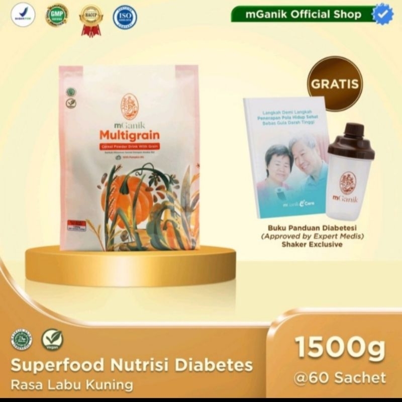 

Mganik Multigrain superfood Resolusi Cegah Gula Darah paket 1 bulan