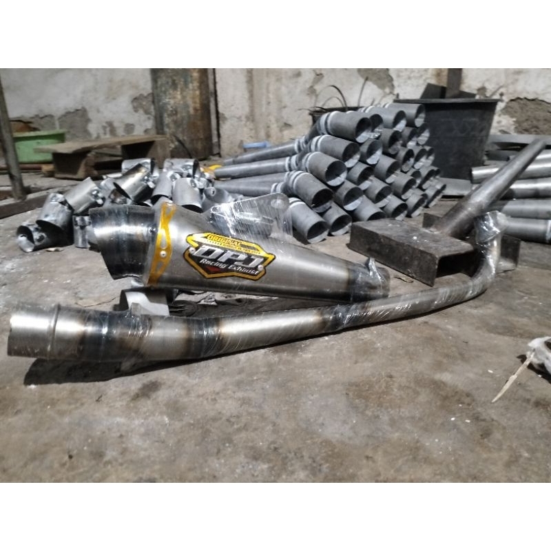 knalpot cripton Kaze r Astrea grand Kawasaki blits dll knalpot racing dpj pernis