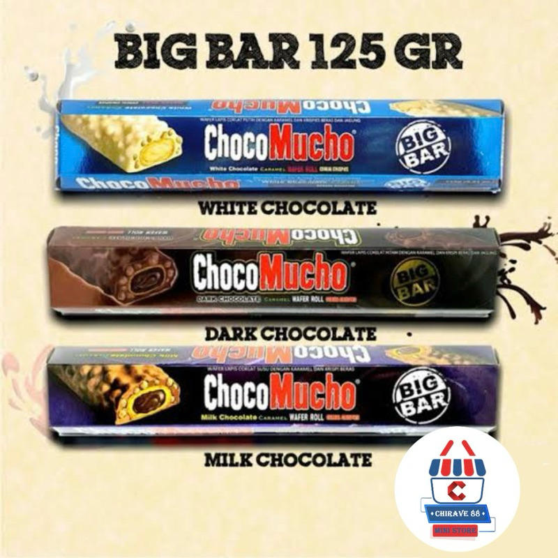 

ChocoMucho Big Bar - Chocolate Caramel Wafer Roll Cereal Crispies All Variants 125g