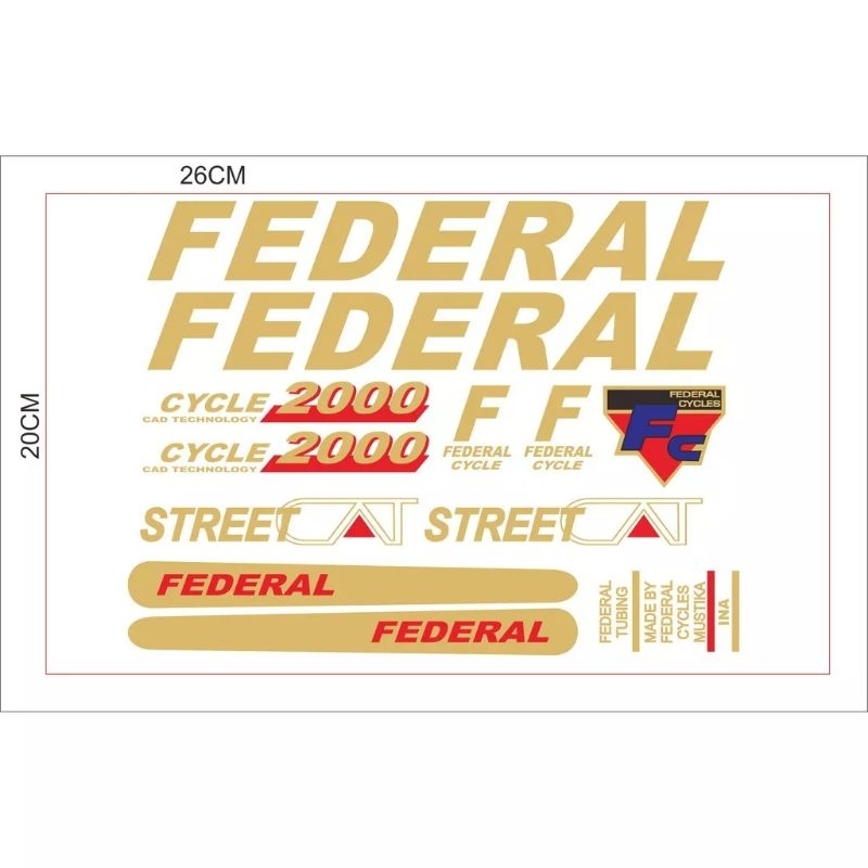 sticker cutting sepeda federal