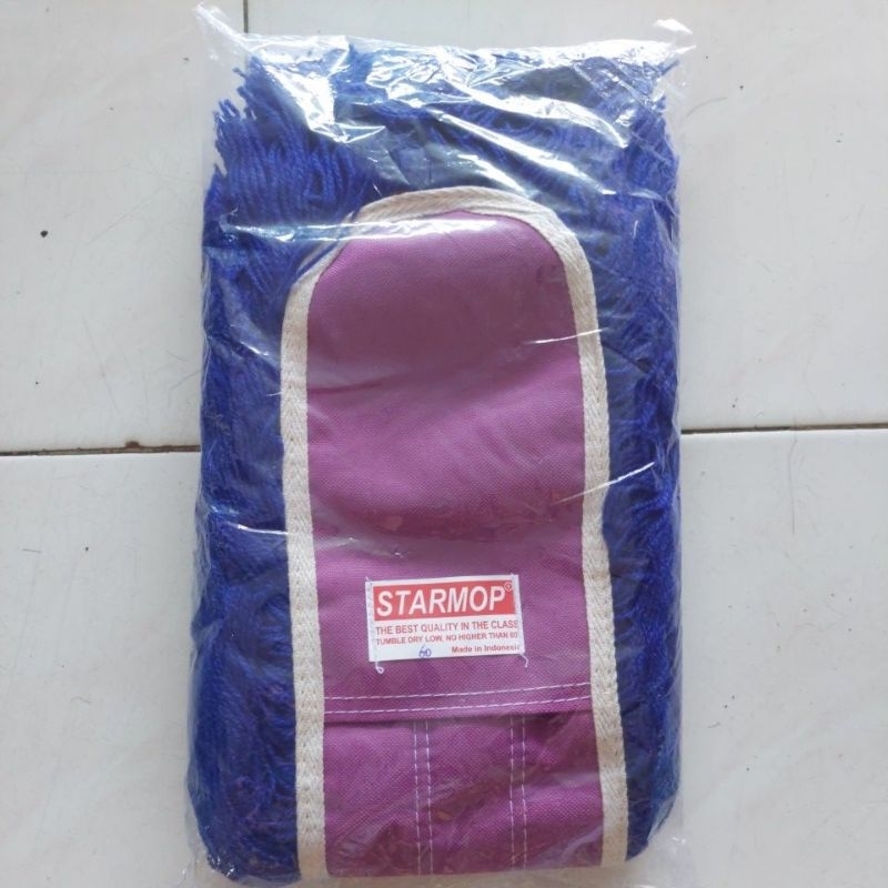 Refil Starmop Loby 60cm Biru Pel Kering Penyerap Debu Kain Lobi Wool Wol