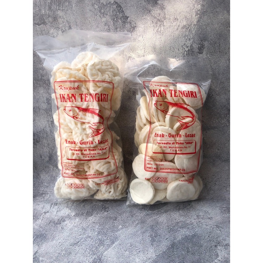 

Kerupuk Ikan Tenggiri 250gr Matang