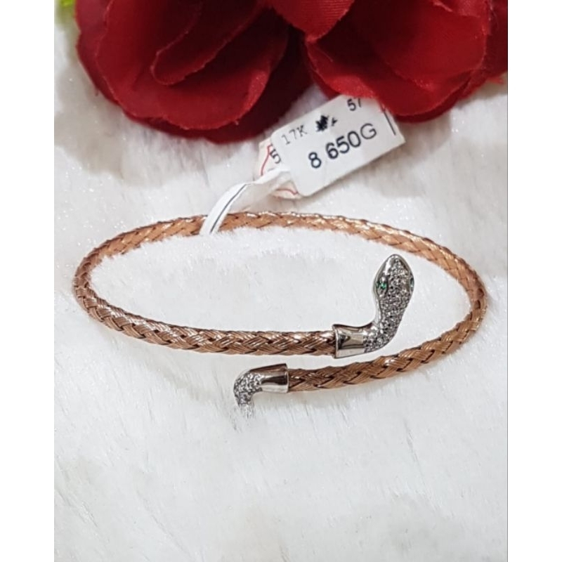 Gelang bangle emas 75 ular