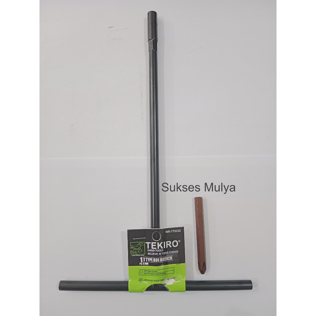 Paket Kunci Sock T Tekiro 8mm dan Mata Obeng Ketok Tekiro