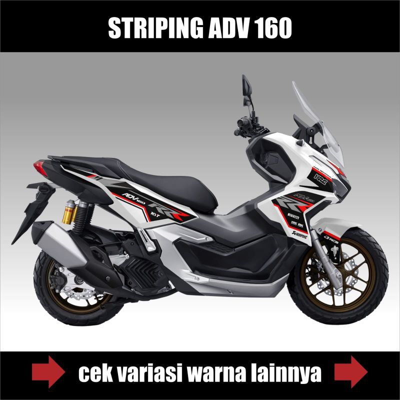 Striping Stiker Honda Adv 160 New Livery / Sticker Variasi Motor Honda Adv 160 baru / Striping Semi 