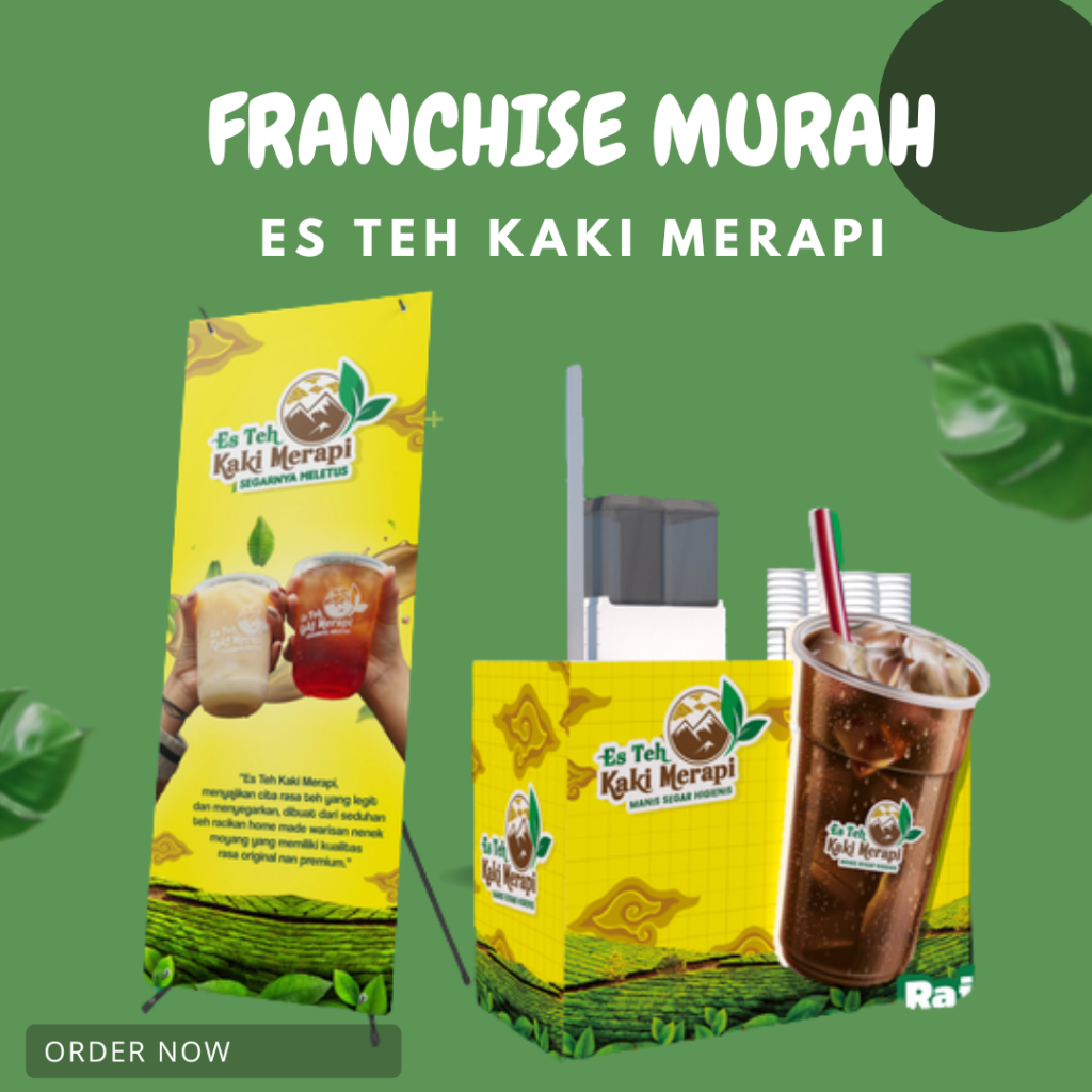 

PROMO Franchise Murah ES TEH KAKI MERAPI Paket Sampel