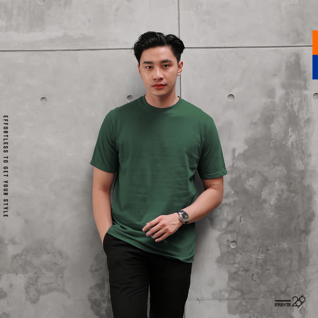 Ereste Kaos Polos Pria Combad Element Hijau Botol