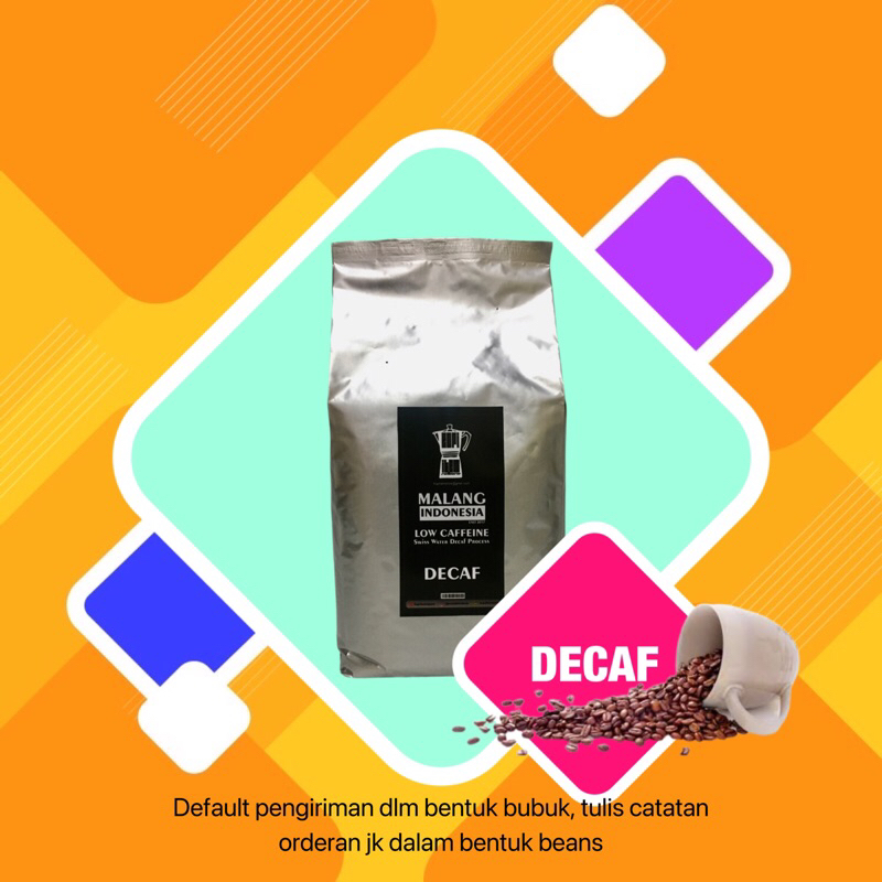 

DECAF COFFEE 1 KG / 1000gram Low Caffeine | ROBUSTA