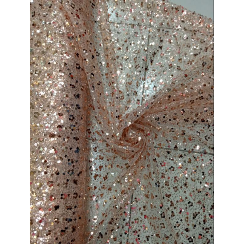 KAIN/BAHAN TILE SPRINGKLE BUNGA MUTIARA/TILE PAYET BUNGA MUTIARA