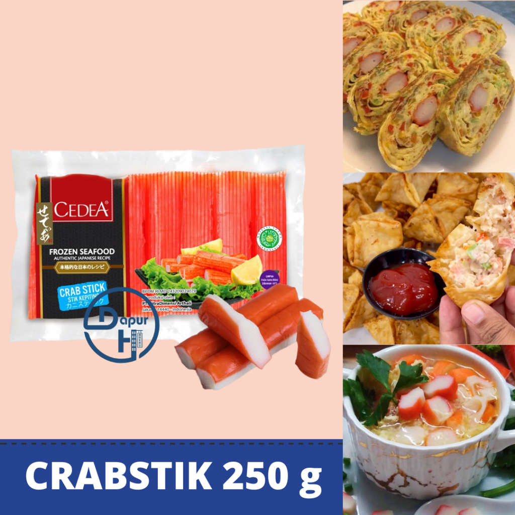 

CEDEA Crabstick Stik Kepiting 250 g Halal | Crab Stick Sushi Steamboa