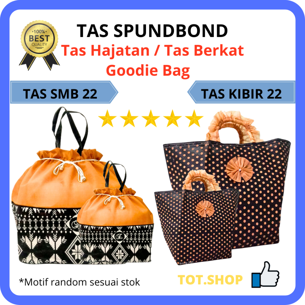 

[1-LBR] TAS SPUNBOND TAS HAJATAN TAS BERKATAN GOODIE BAG TAS KIBIR/TAS SMB 22