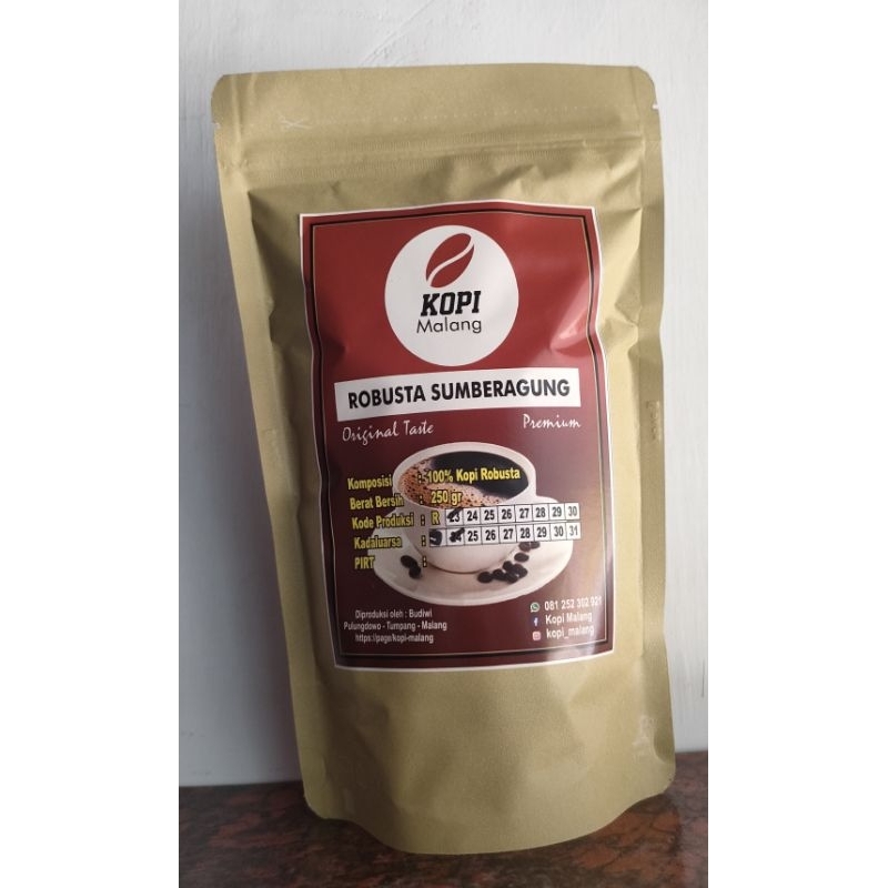 

Robusta Sumberagung/Dampit/Ampelgading 250 gram / Kopi bubuk