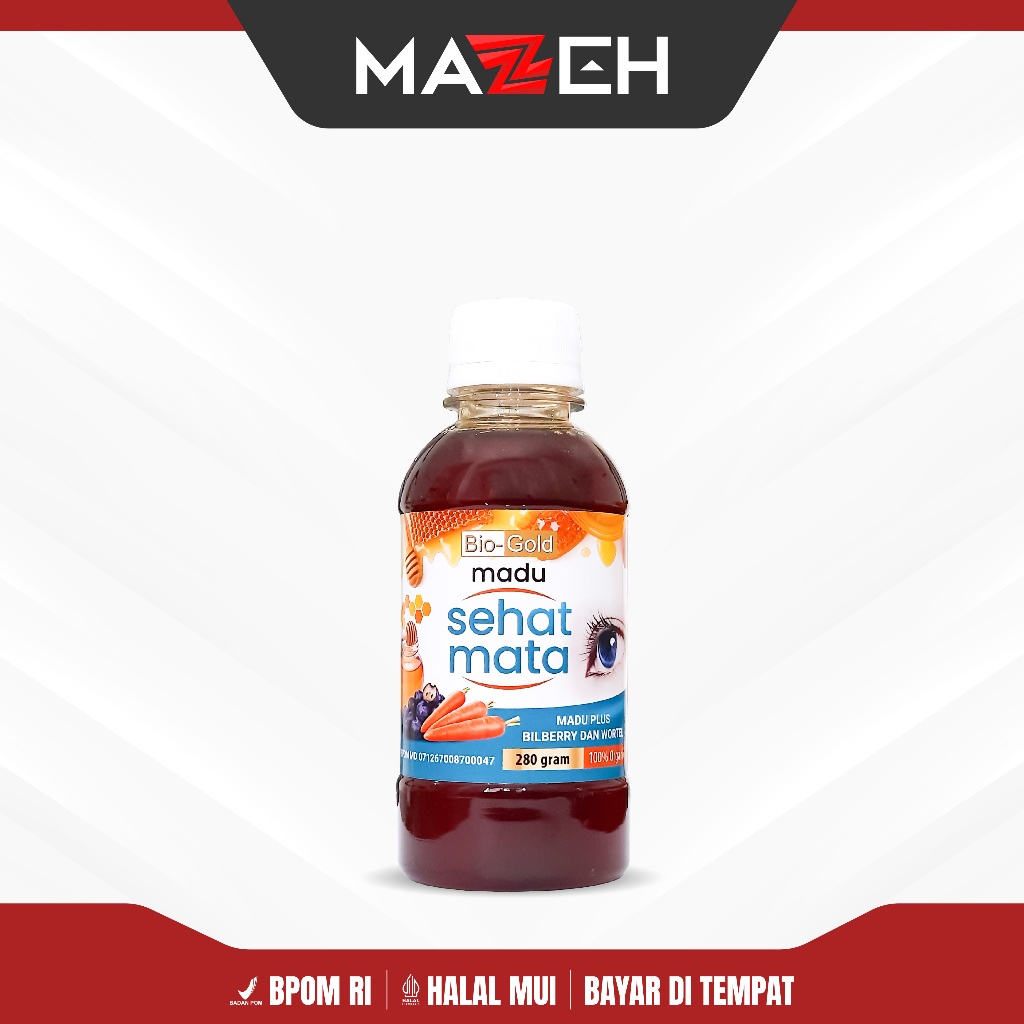 

Madu Sehat Mata Bio Gold - Isi 280gr dengan Bilberry dan Wortel untuk Kesehatan Mata Optima