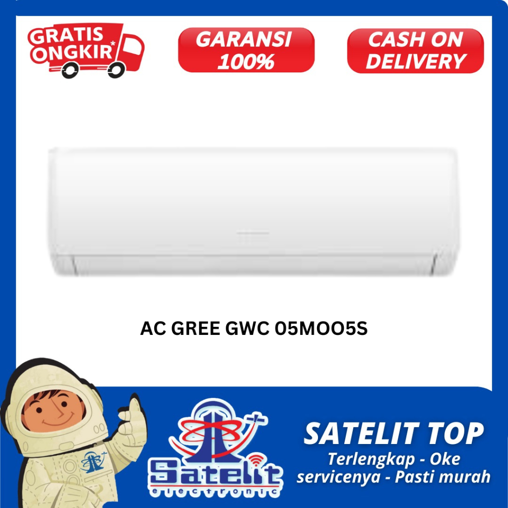 1/2 PK AC GREE GWC-05MOO5S / UNIT SAJA