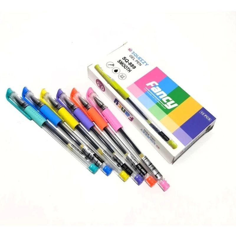 

Pulpen Gel SQUEEZY GP-SQ889 0.5mm (12pc)