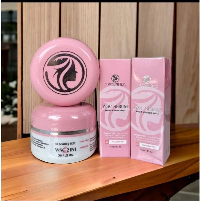 (SIAP KIRIM & READY STOK) Paket & Ecer  WSC SERUM DAN CREAM 2 IN 1