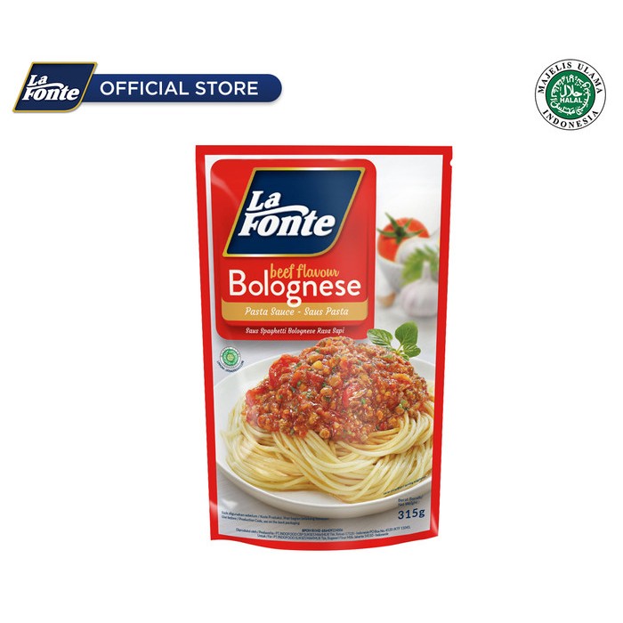 

Lafonte Saus Bolognese 315gr Lafonte Spaghetti 225gr