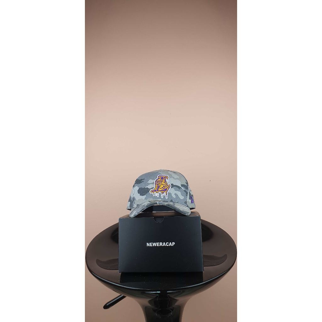 lakers army putih logo ungu Topi Pria Baseball Snapback Polos Wanita Unisex Premium