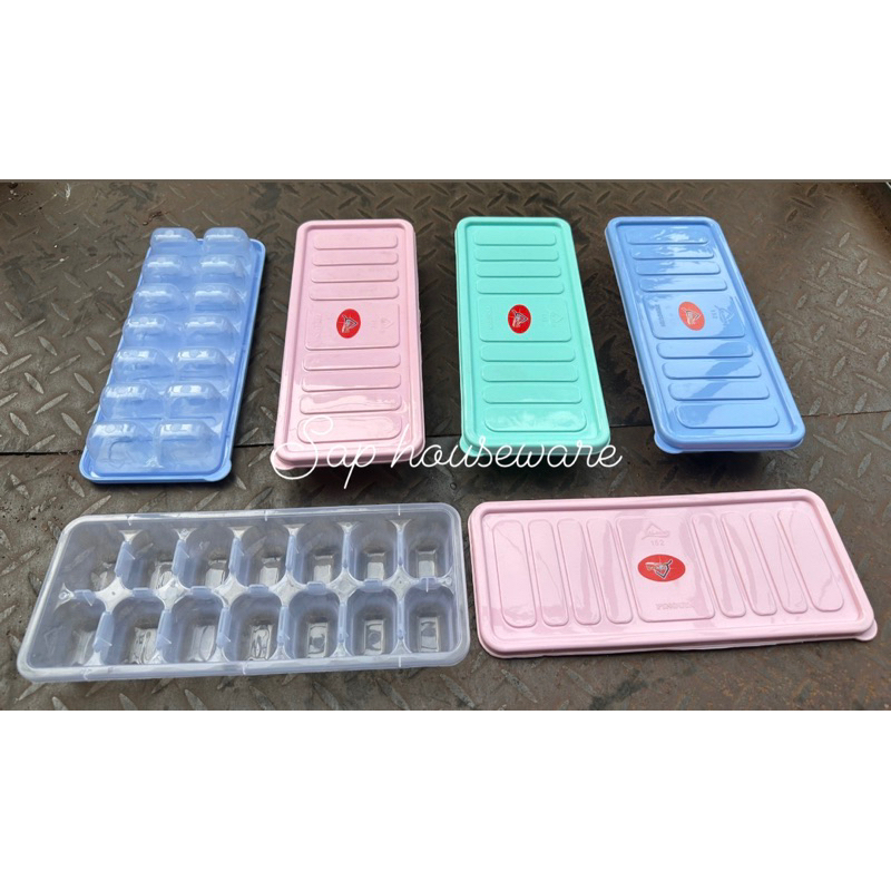 Cetakan es batu kulkas/cetakan jelly/cetakan agar/cetakan coklat/cetakan es batu oval tutup